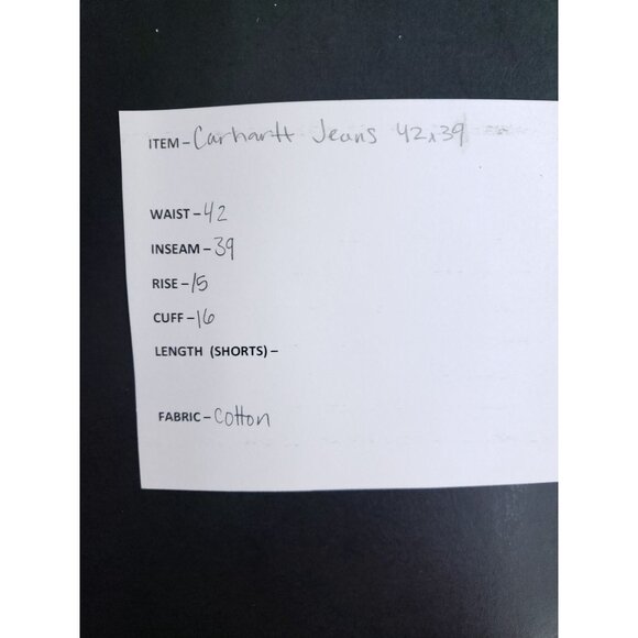 Carhartt Traditional Fit Tapered Leg Jeans Men's Size 42x39 - Picture 7 of 8